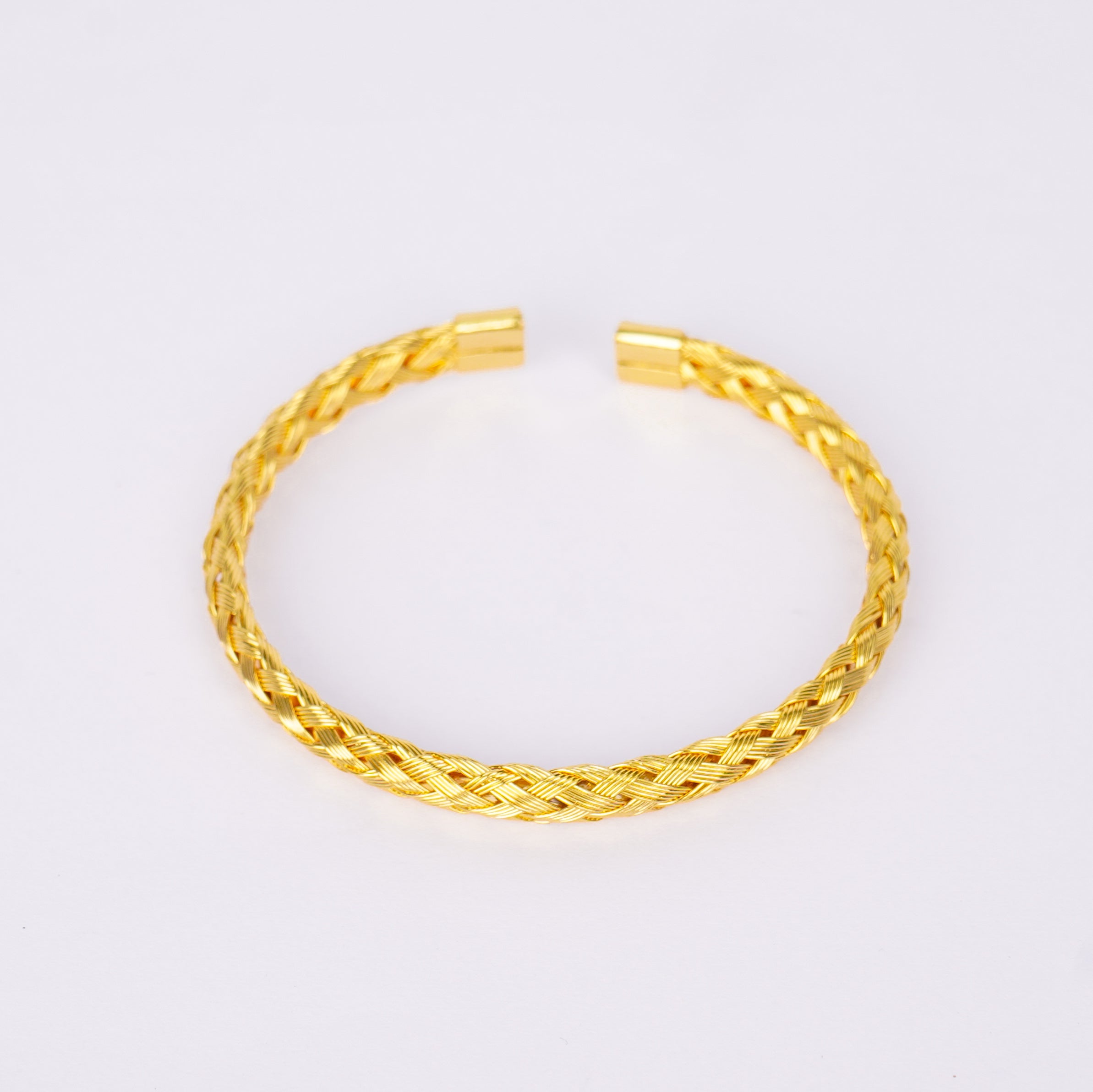 Gold Woven Cuff Bracelet
