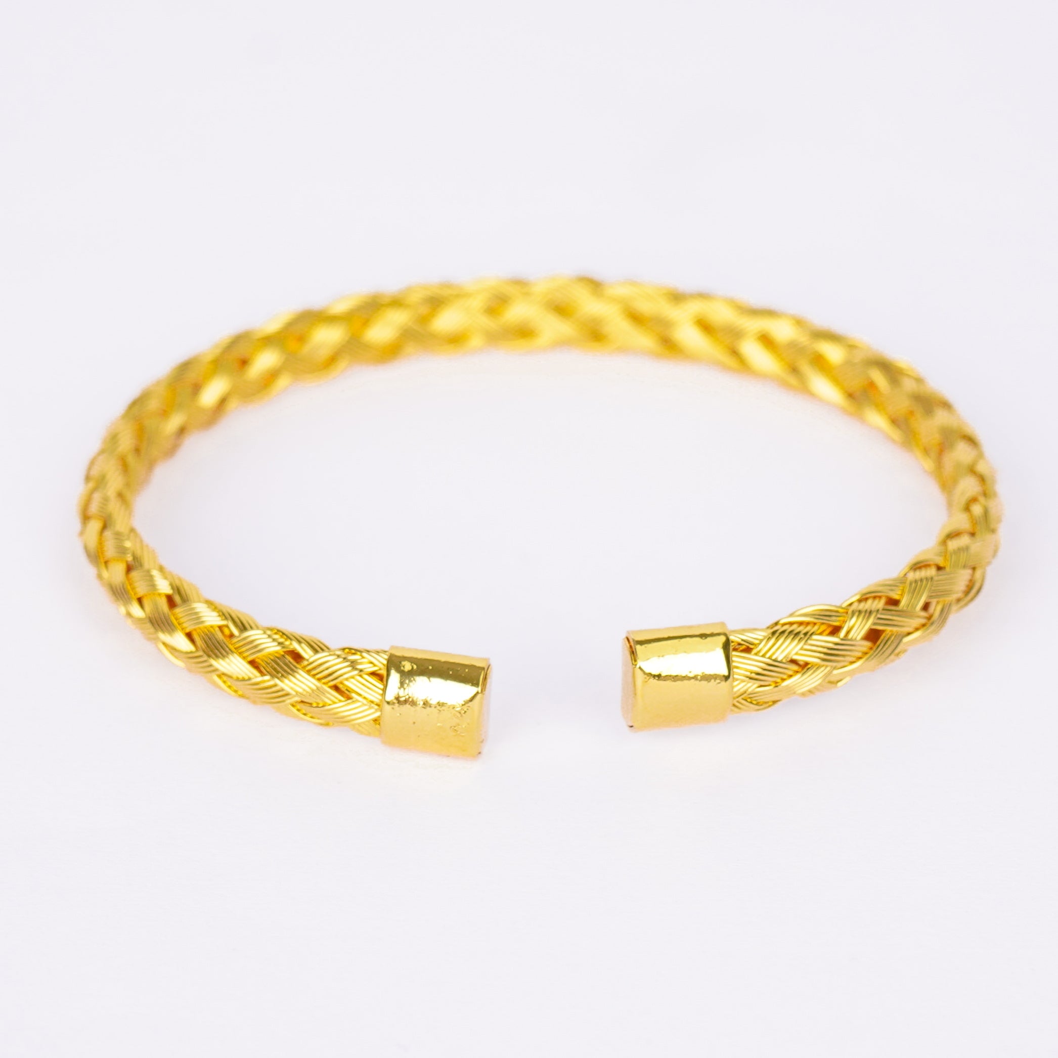 Gold Woven Cuff Bracelet