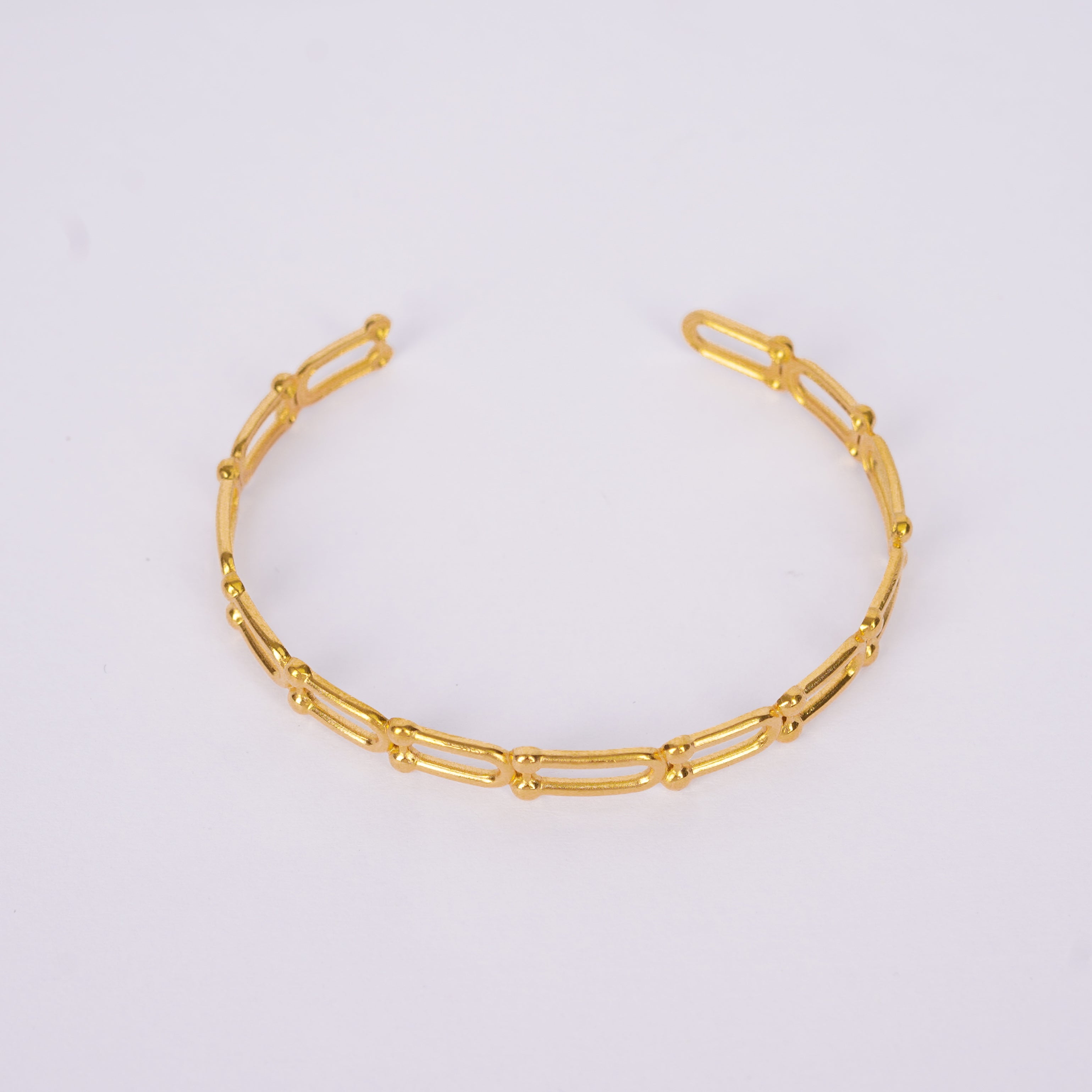 Golden Edge Link Bracelet