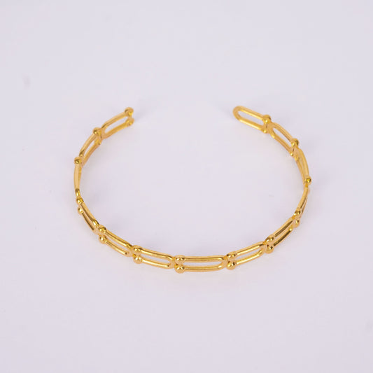 Golden Edge Link Bracelet