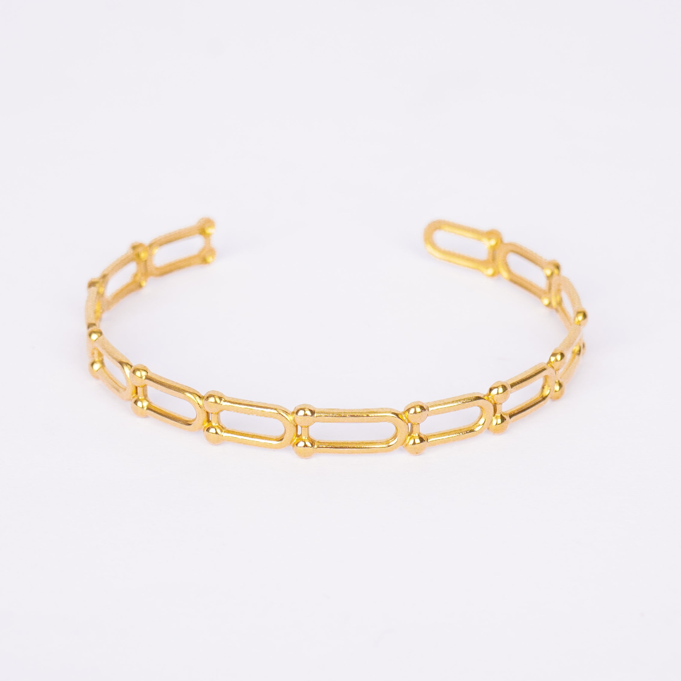 Golden Edge Link Bracelet