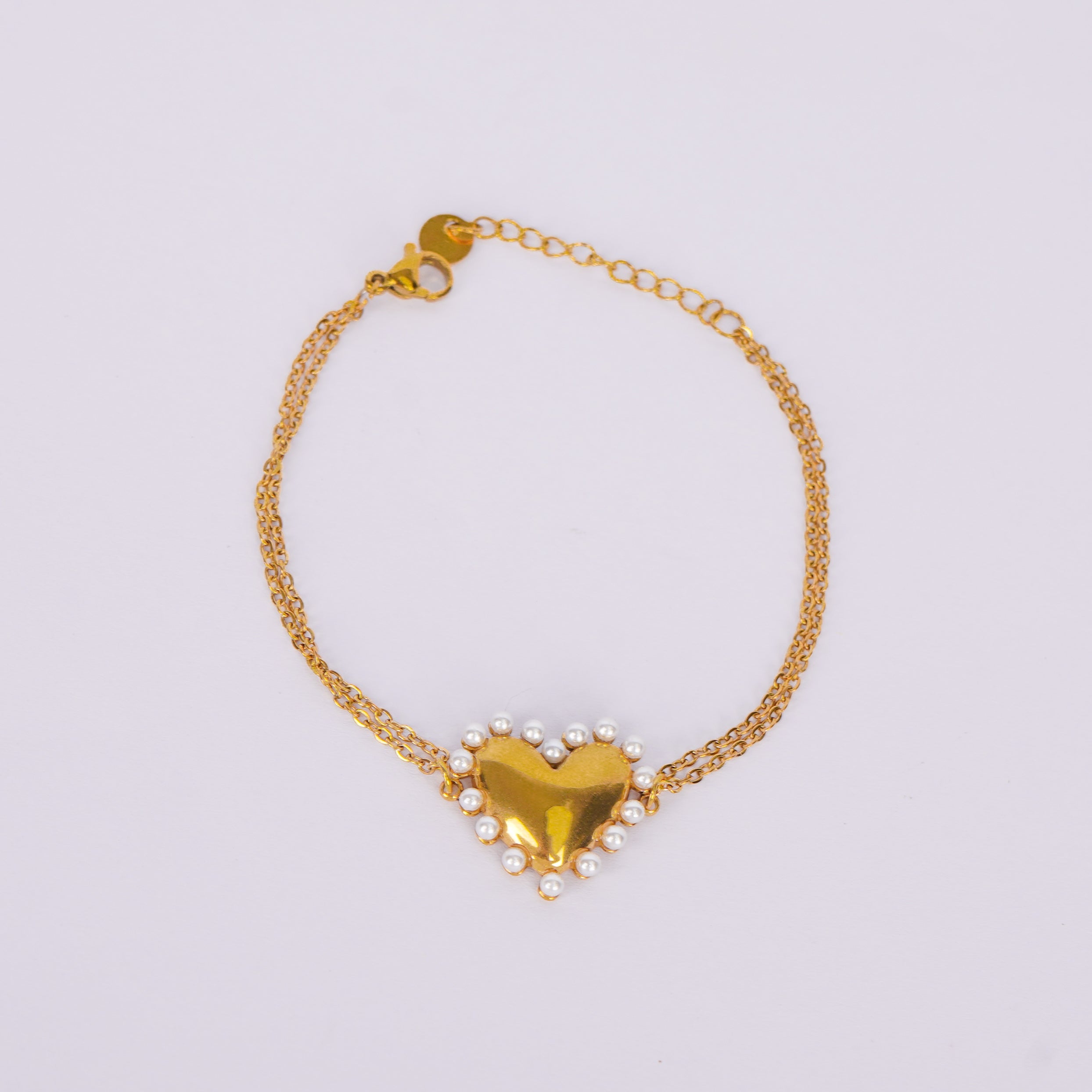 Aurelia Pearl Heart Bracelet