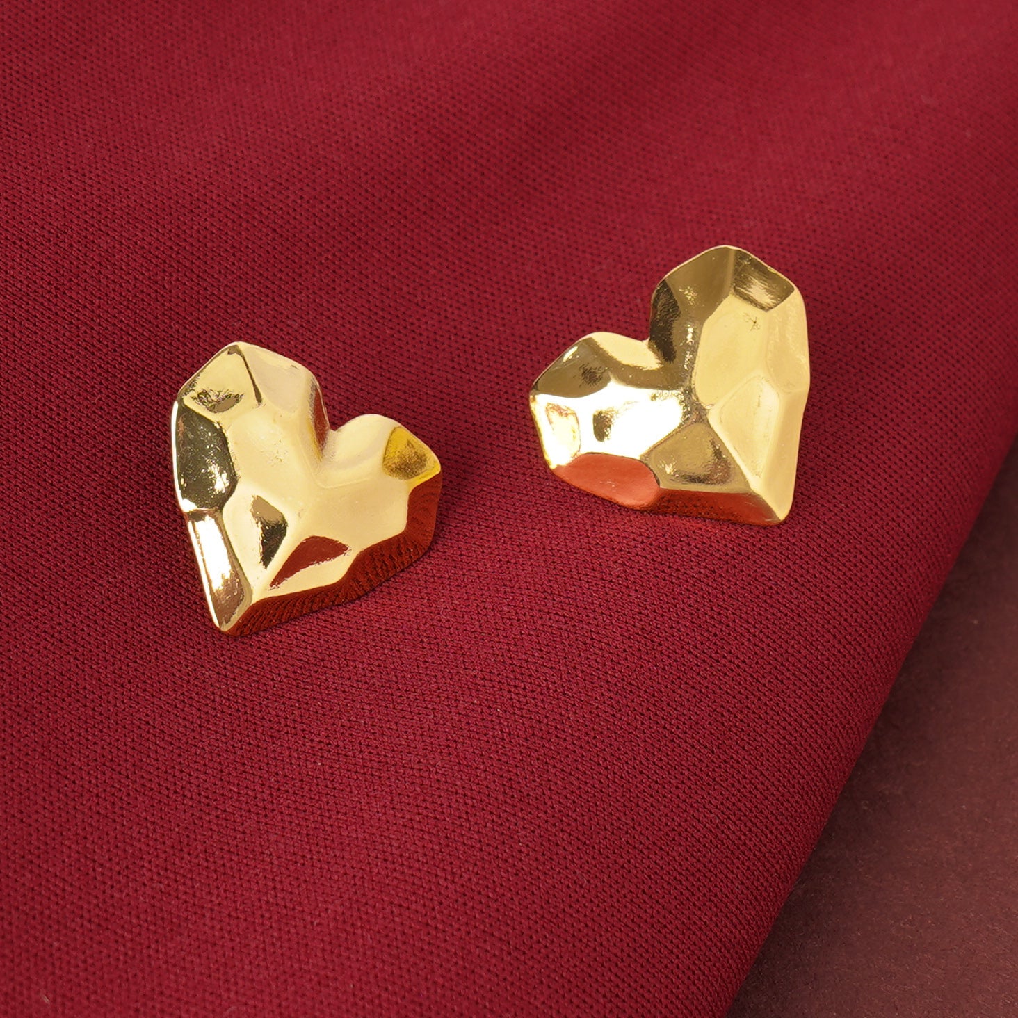 Royal Gold Texture Earrings