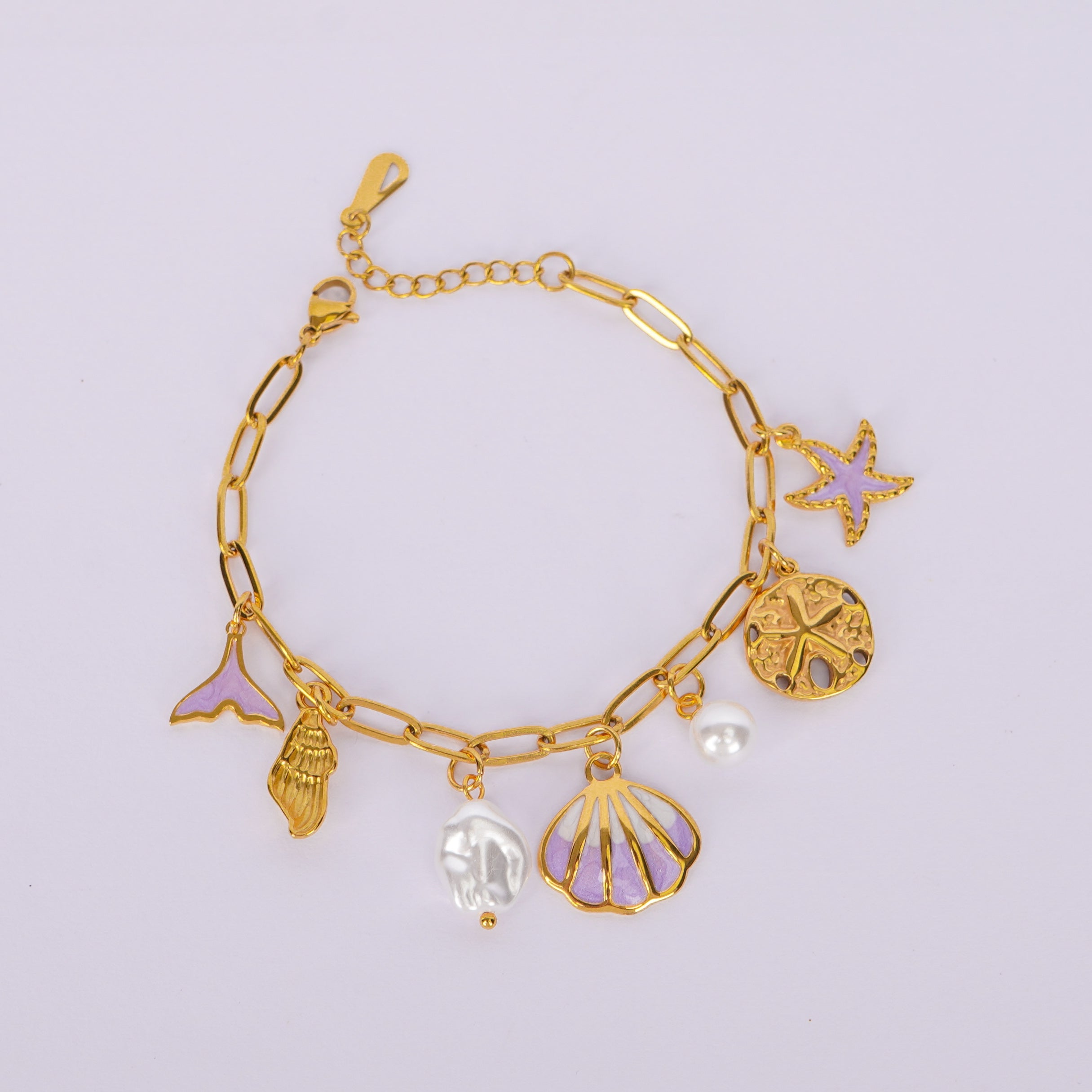 Golden Sea Charm Bracelet