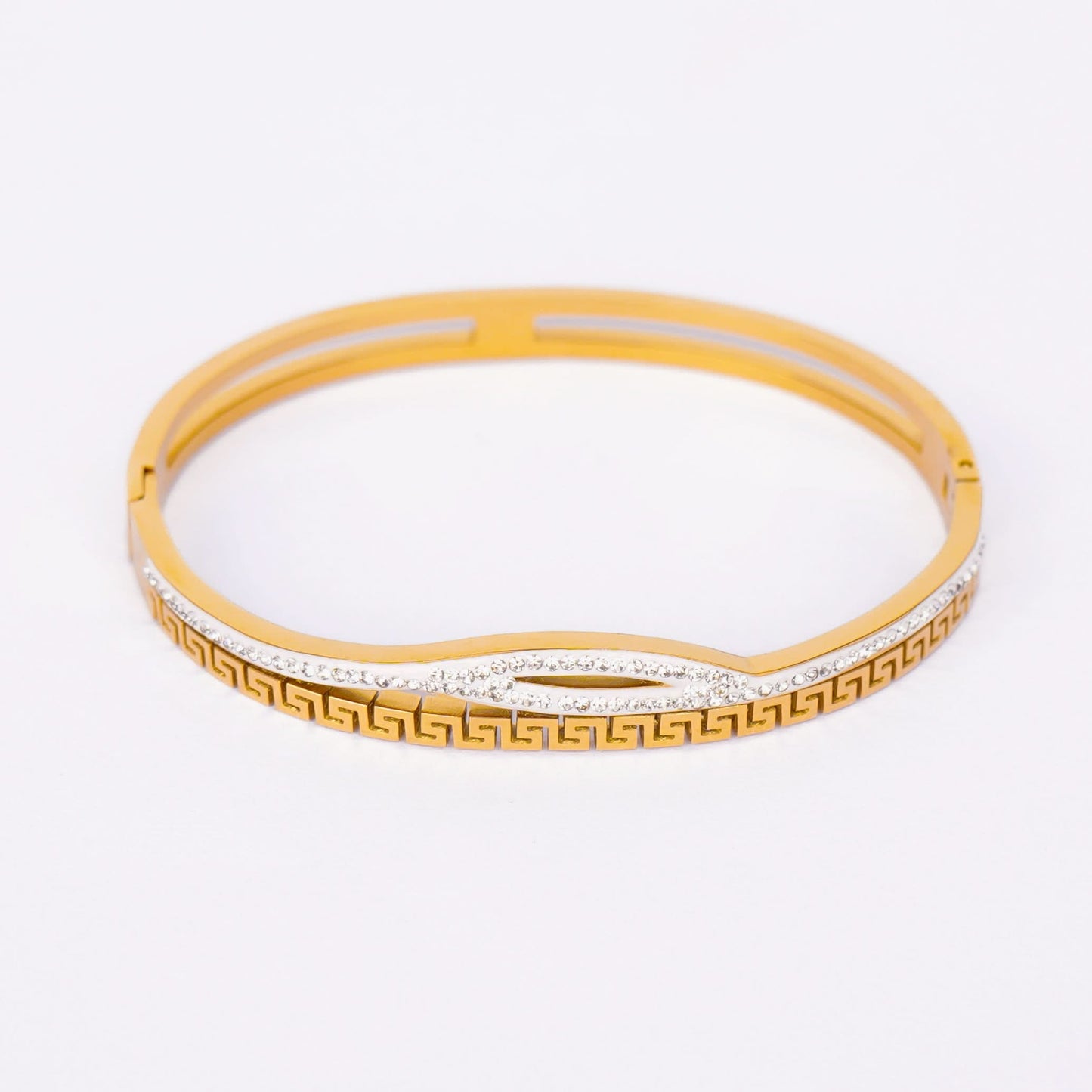 Zenvy Greca Luxe Crystal Bangle