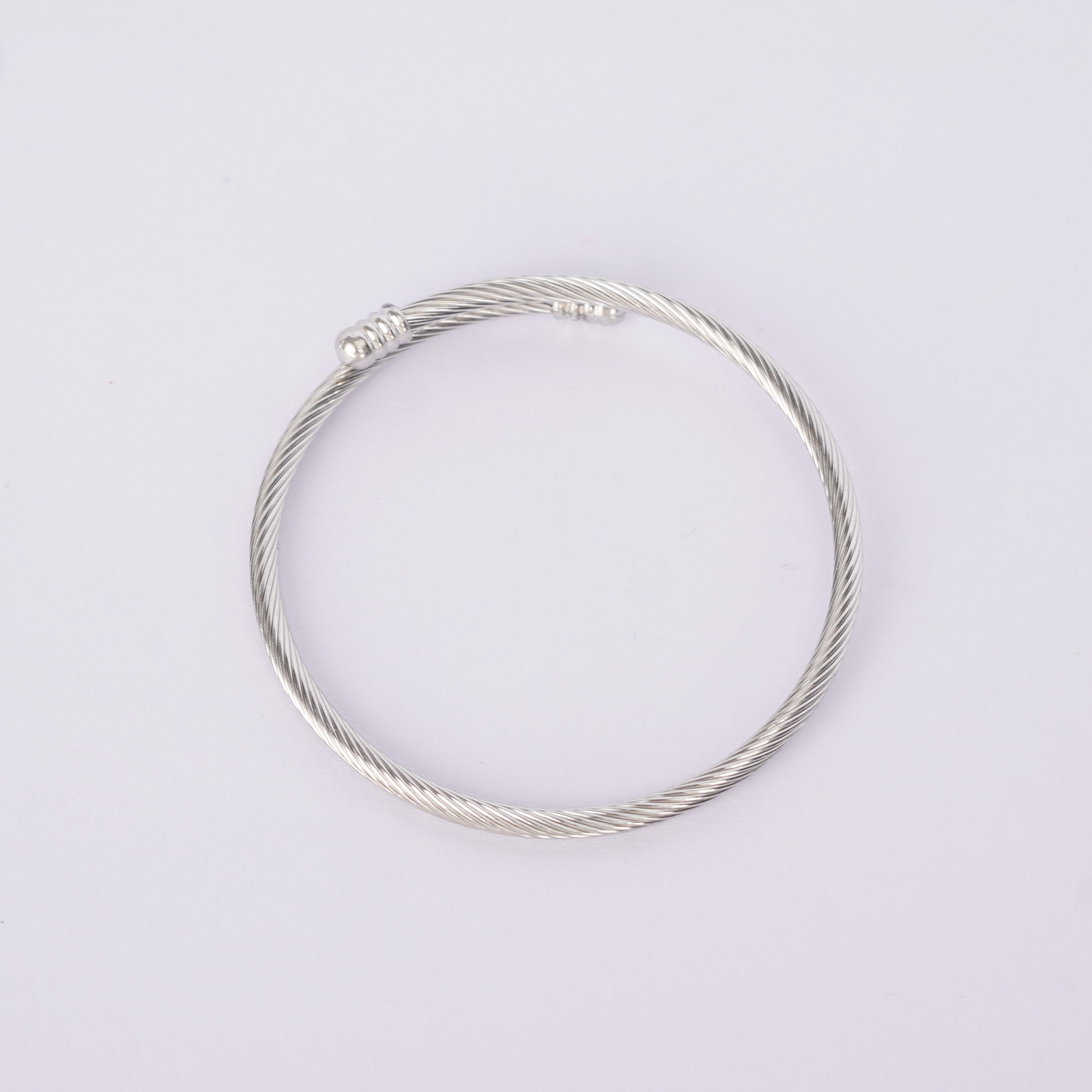 Cable Bangle Bracelet
