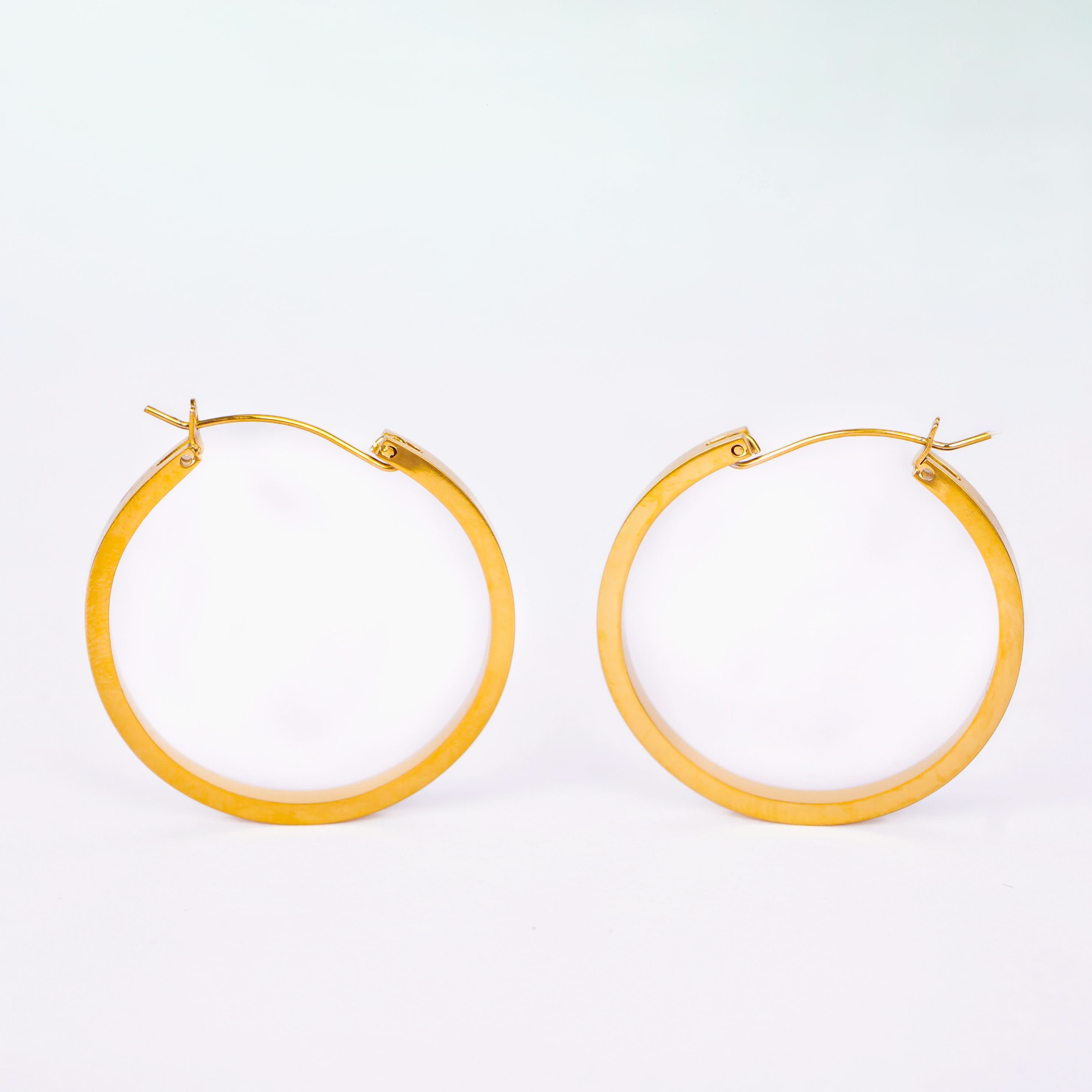 Classic Gold Hoop Earrings