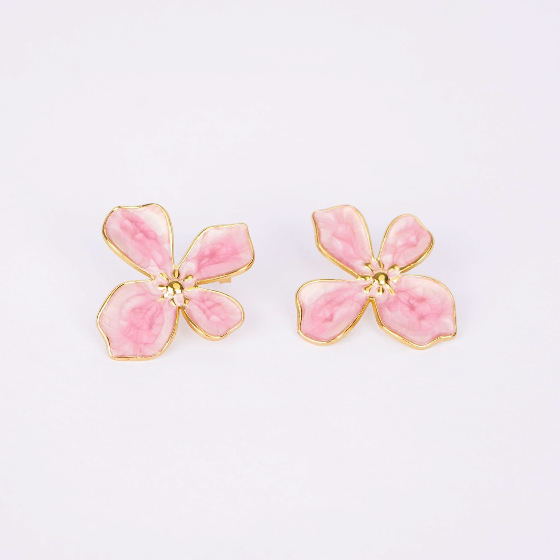Pink Petal Earrings