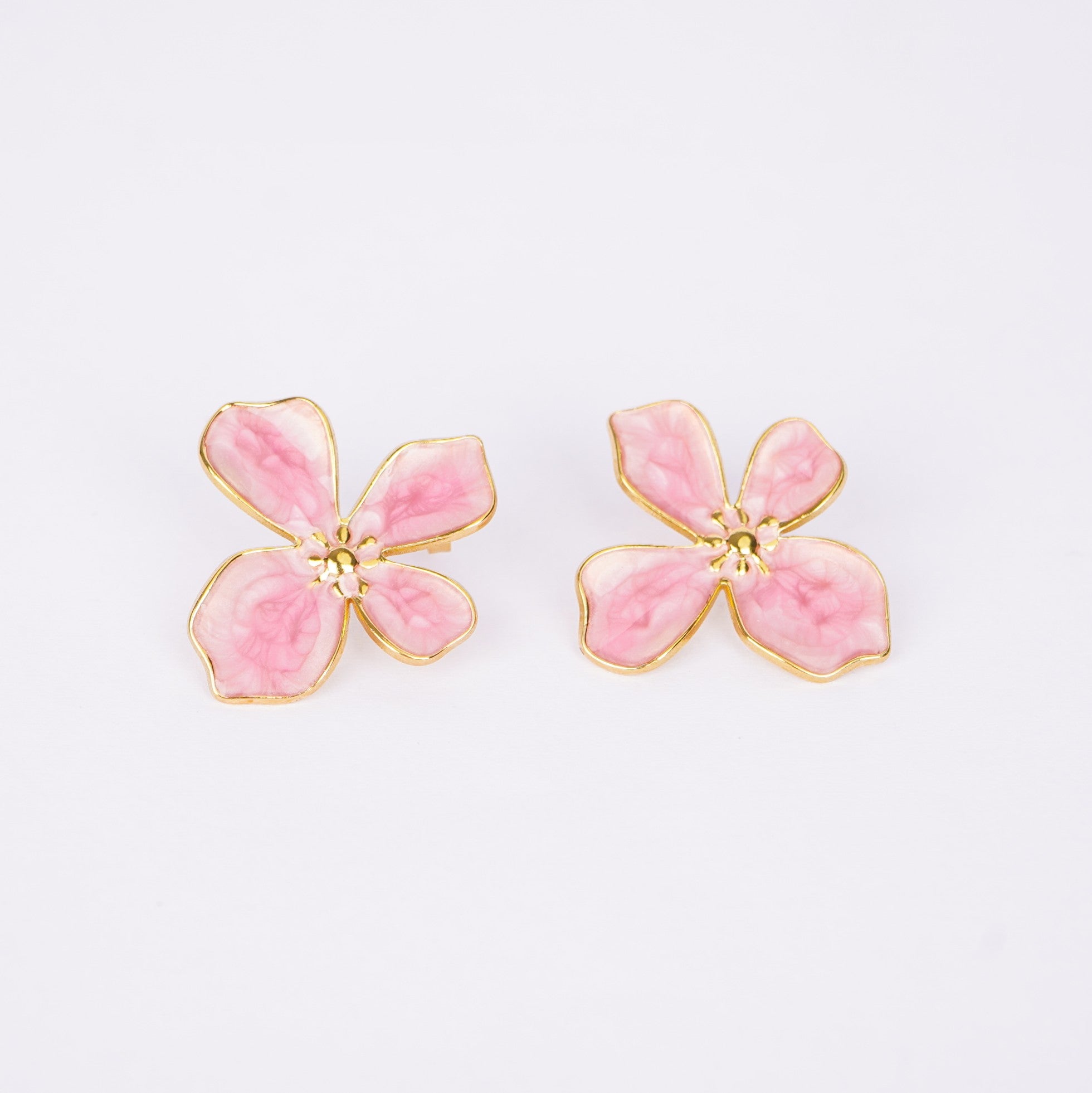 Pink Petal Earrings