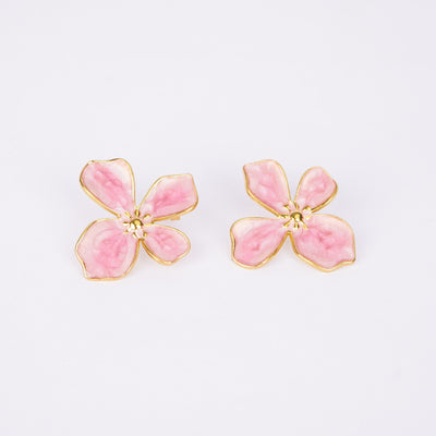Pink Petal Earrings