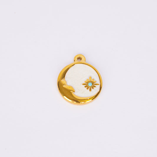 Black Geometric Gold Accent Necklace