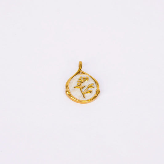 Minimal Flower Leaf Pendant
