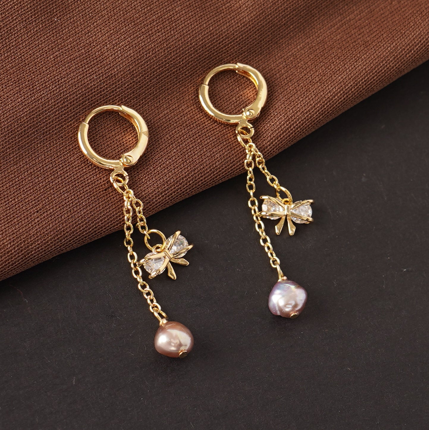Celestia Pearl Drop Earrings