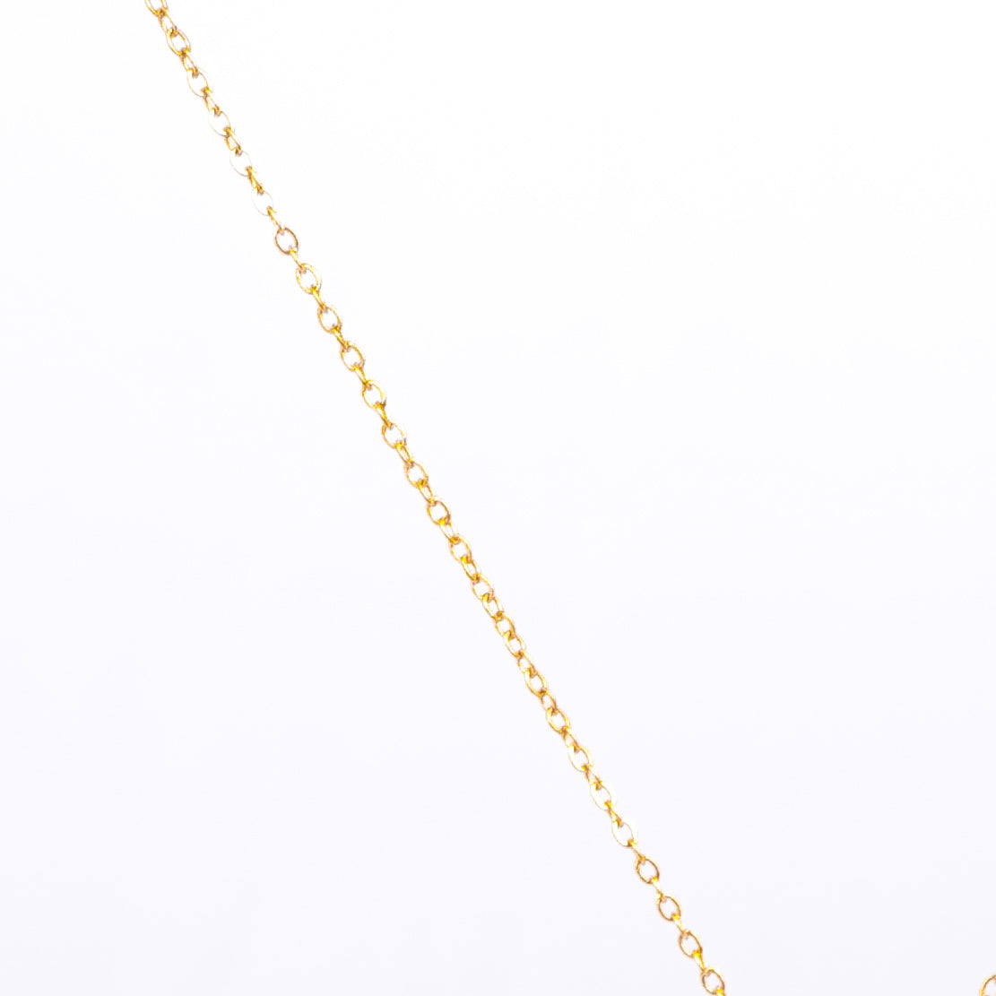 Golden Water Drop Pendant Necklace