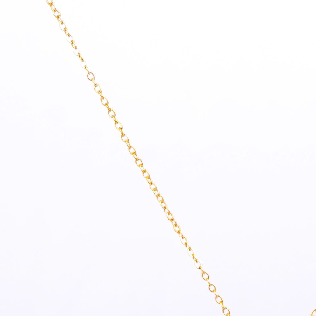 Golden Water Drop Pendant Necklace