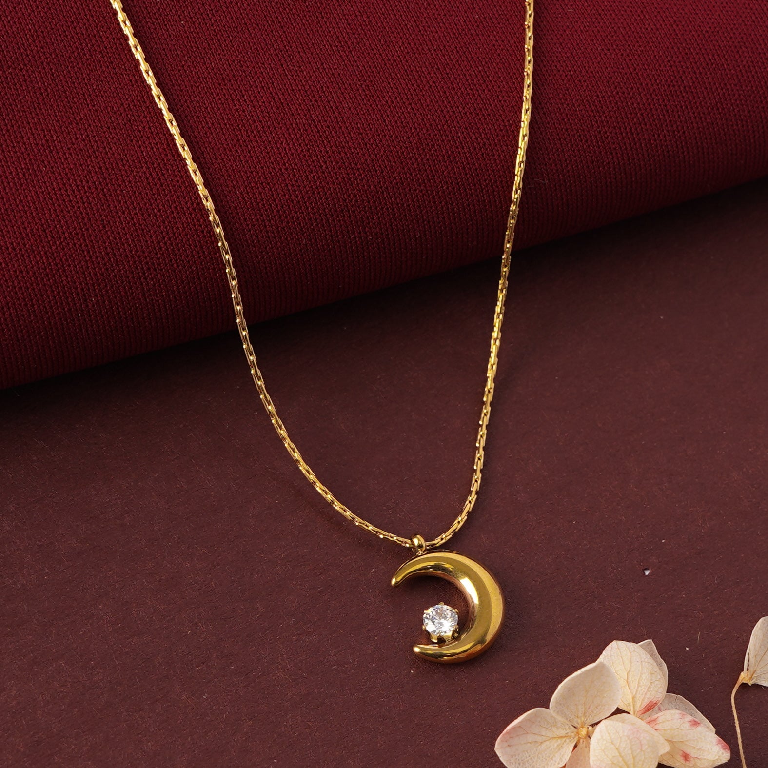 Golden Moon Elegance Necklace