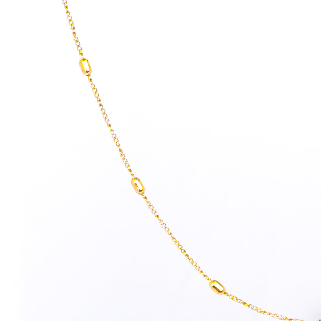 Elegant Pearl Bead Chain Necklace