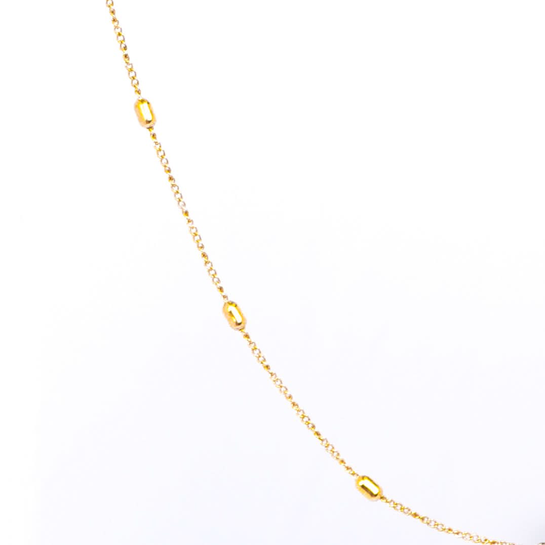 Elegant Pearl Bead Chain Necklace