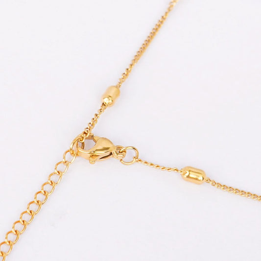 Elegant Pearl Bead Chain Necklace