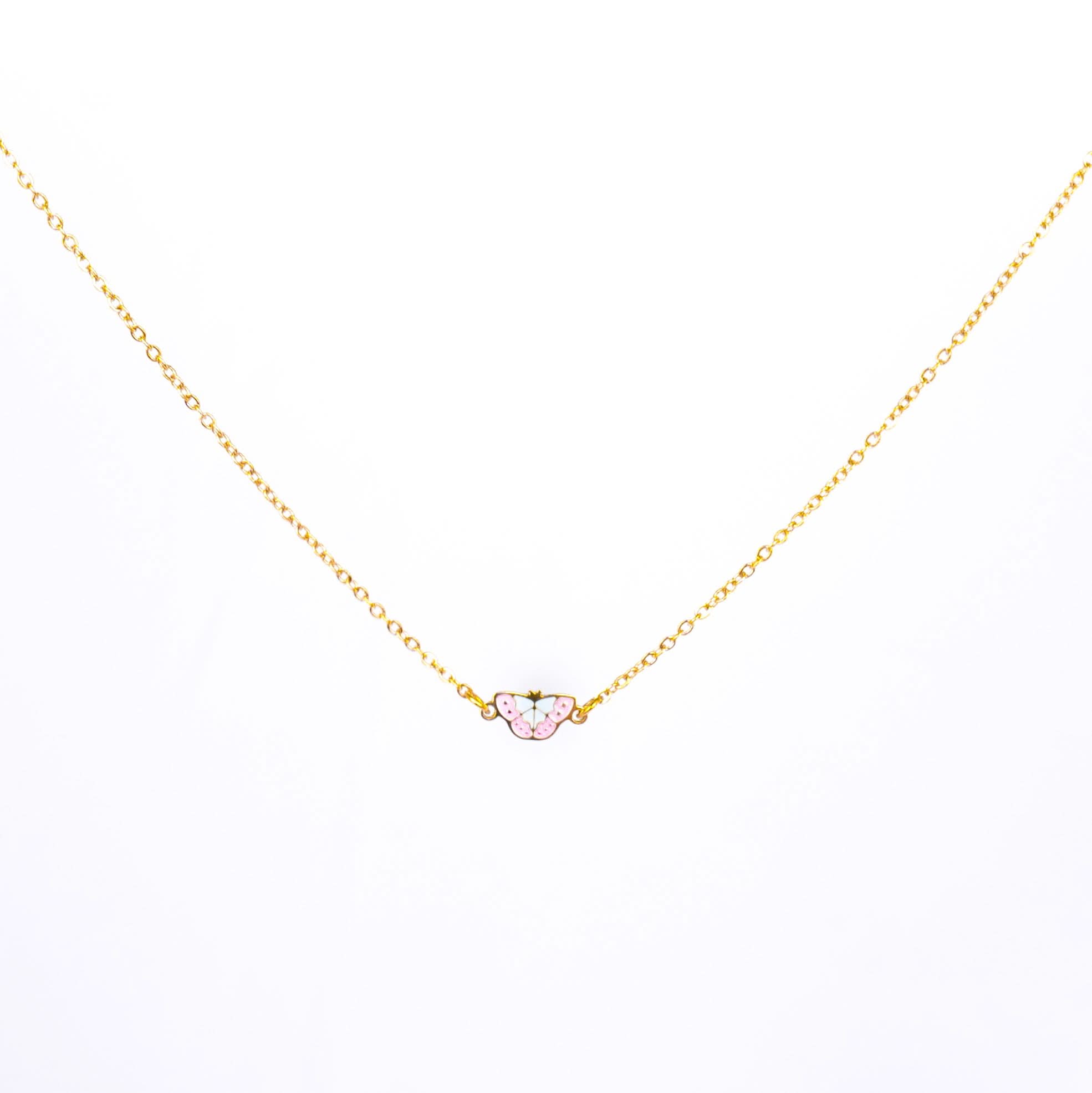 Pastel Butterfly Necklace