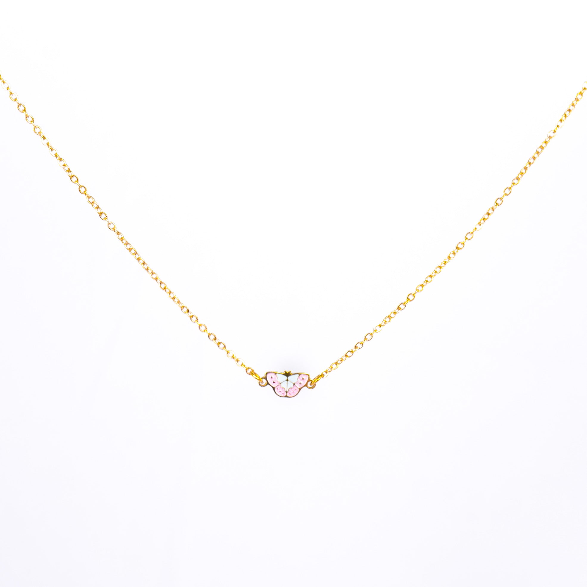 Pastel Butterfly Necklace