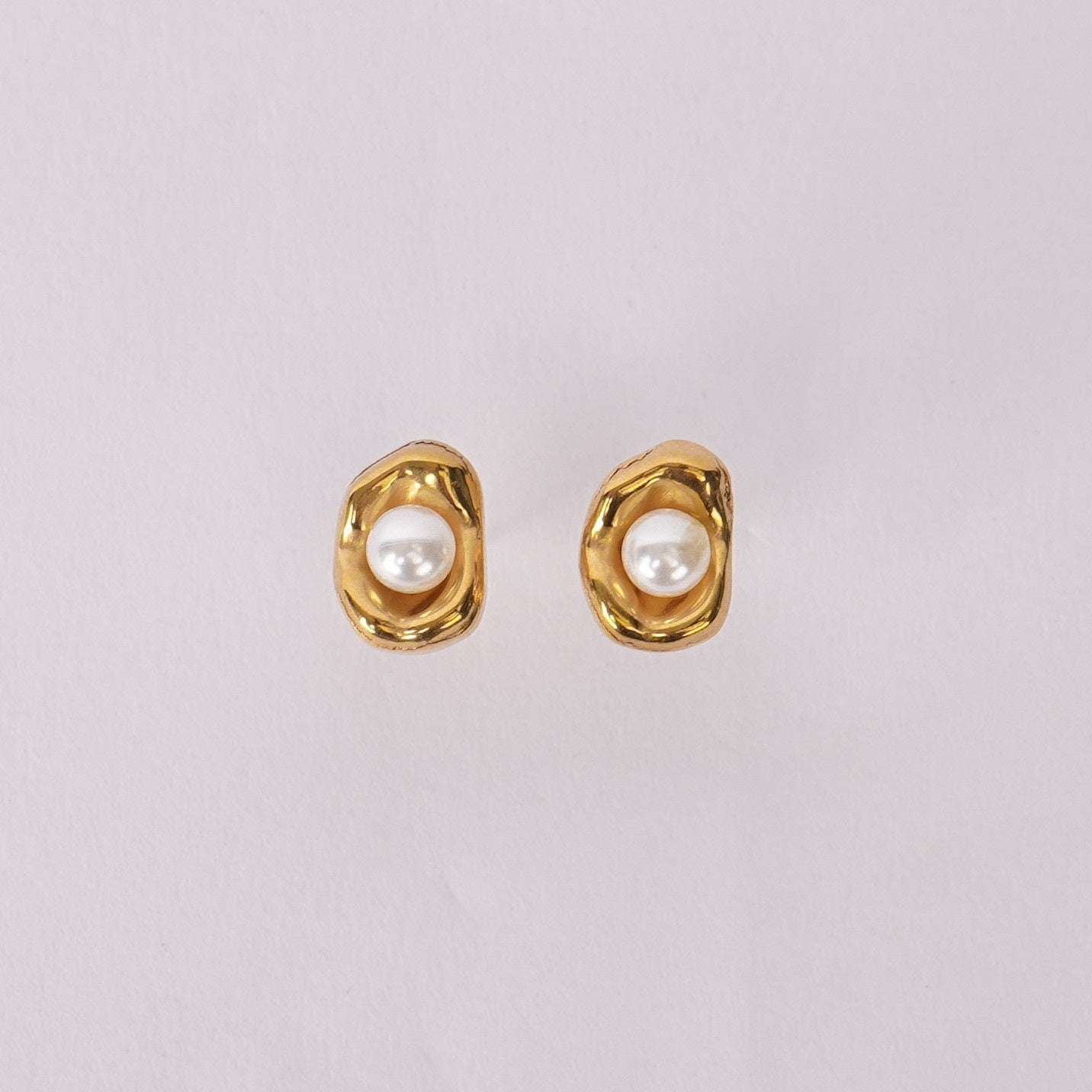Elara Pearl Halo Jewellery Set