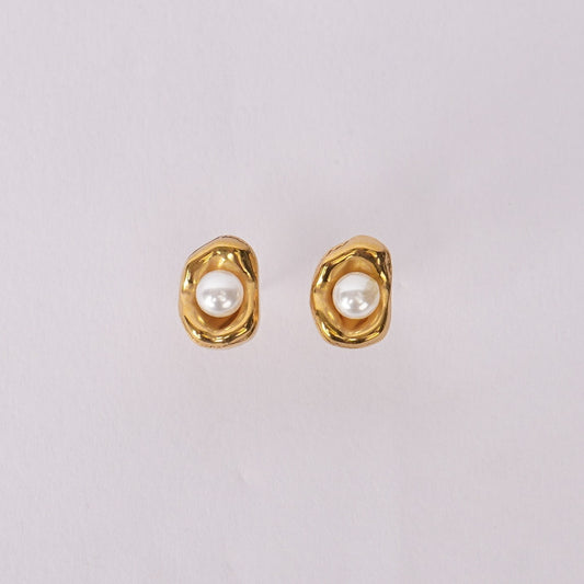 Elara Pearl Halo Jewellery Set