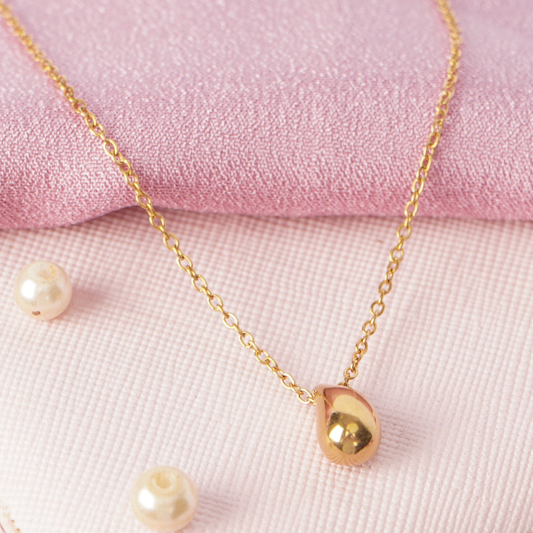 Golden Drop Elegance Necklace