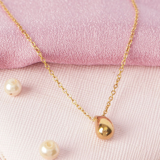 Golden Drop Elegance Necklace