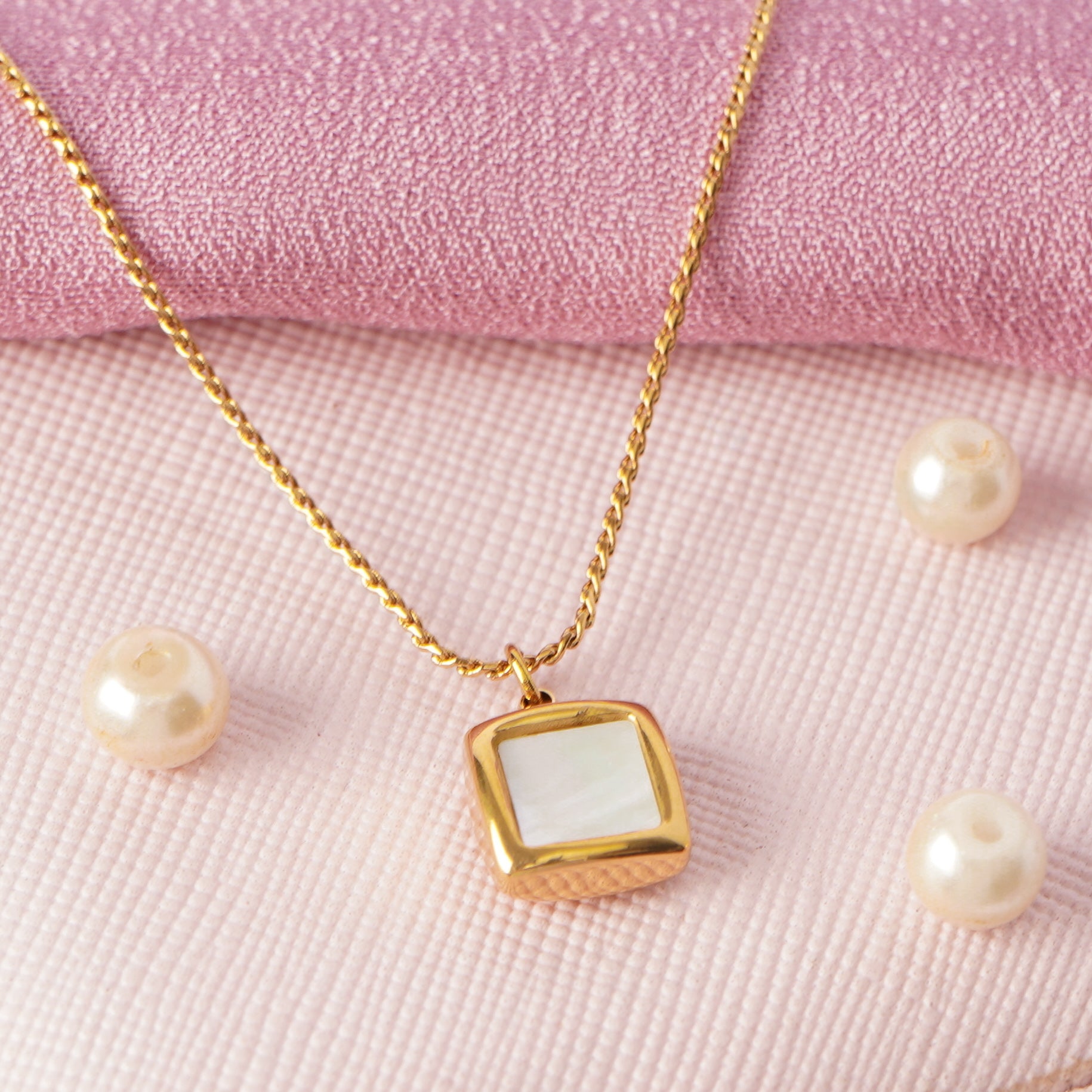 Ivory Square Necklace