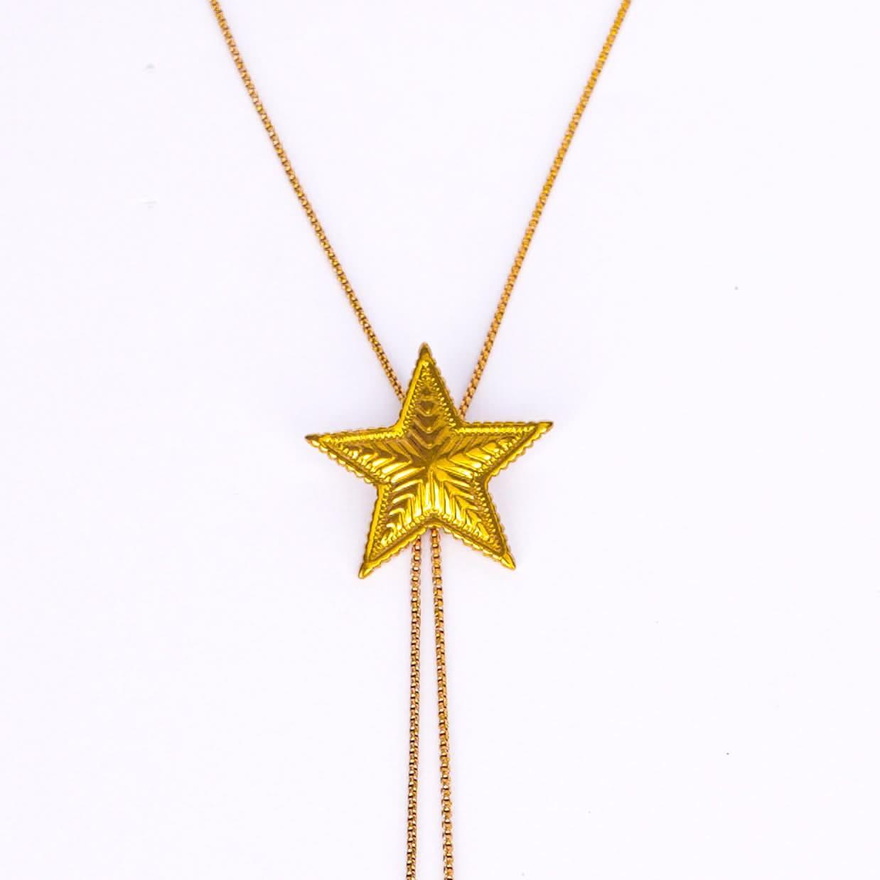 Elegant Star Pull-Out Gold Necklace