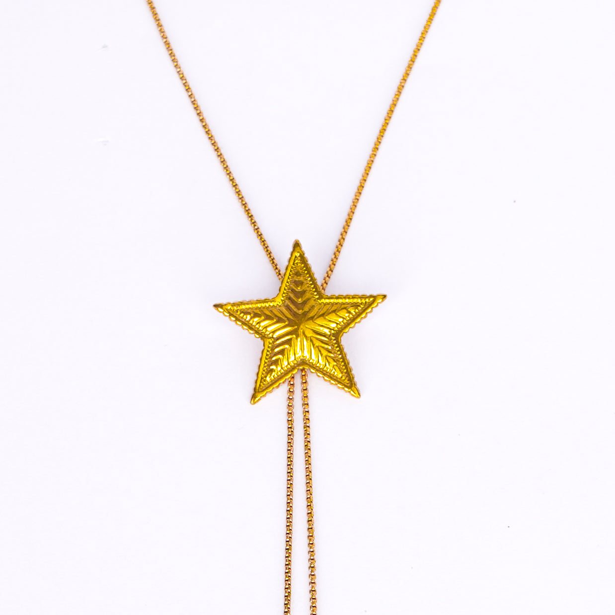 Elegant Star Pull-Out Gold Necklace