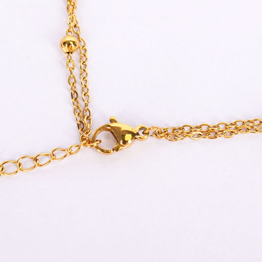 Lotus Charm Gold Anklet