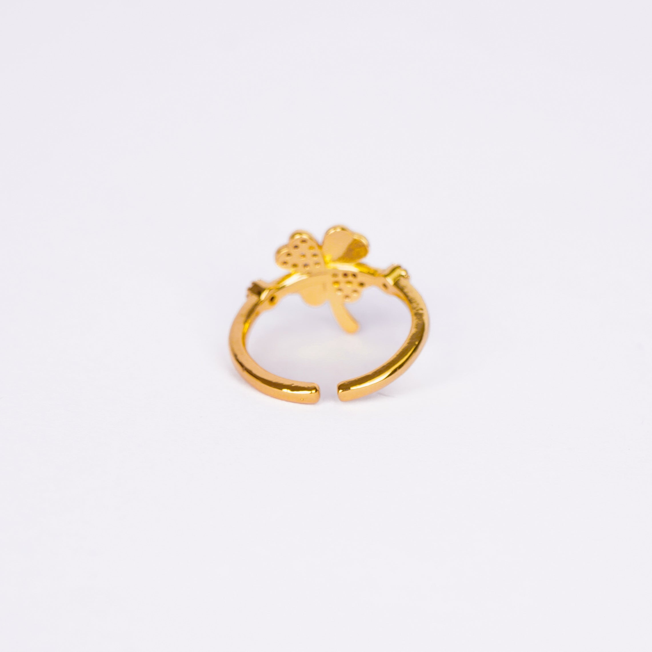 Lucky Clover Bowknot Ring