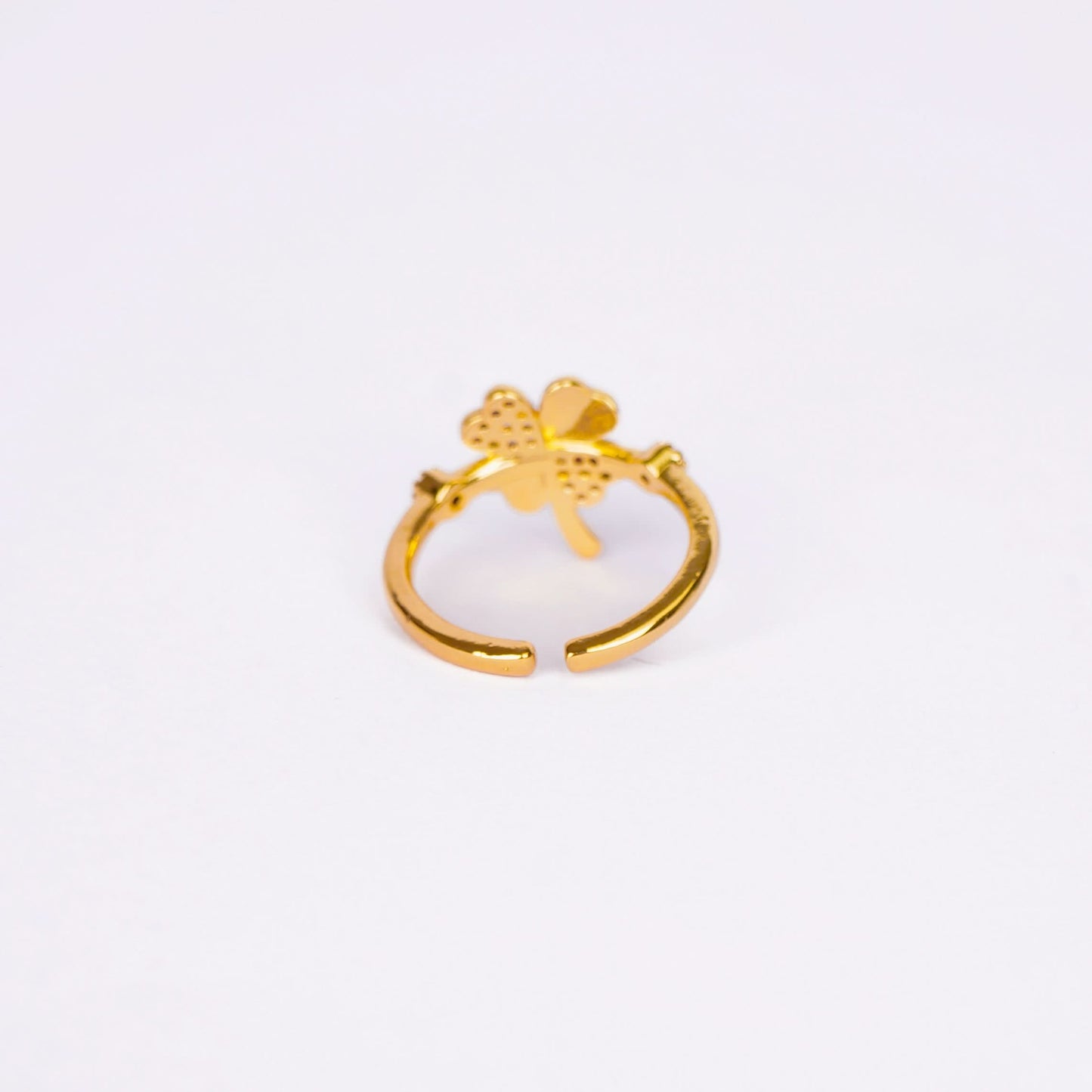 Lucky Clover Bowknot Ring