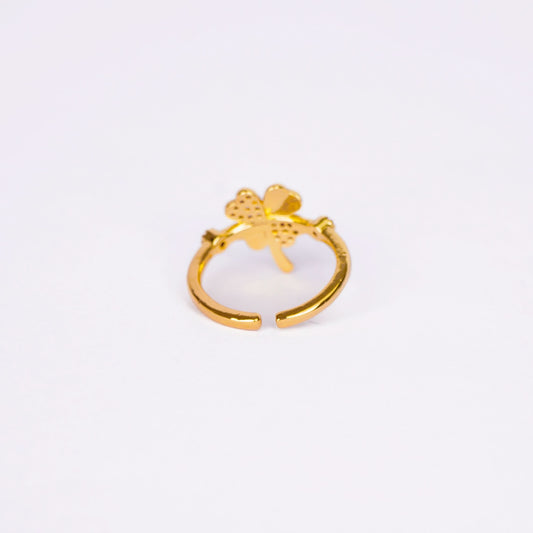 Lucky Clover Bowknot Ring