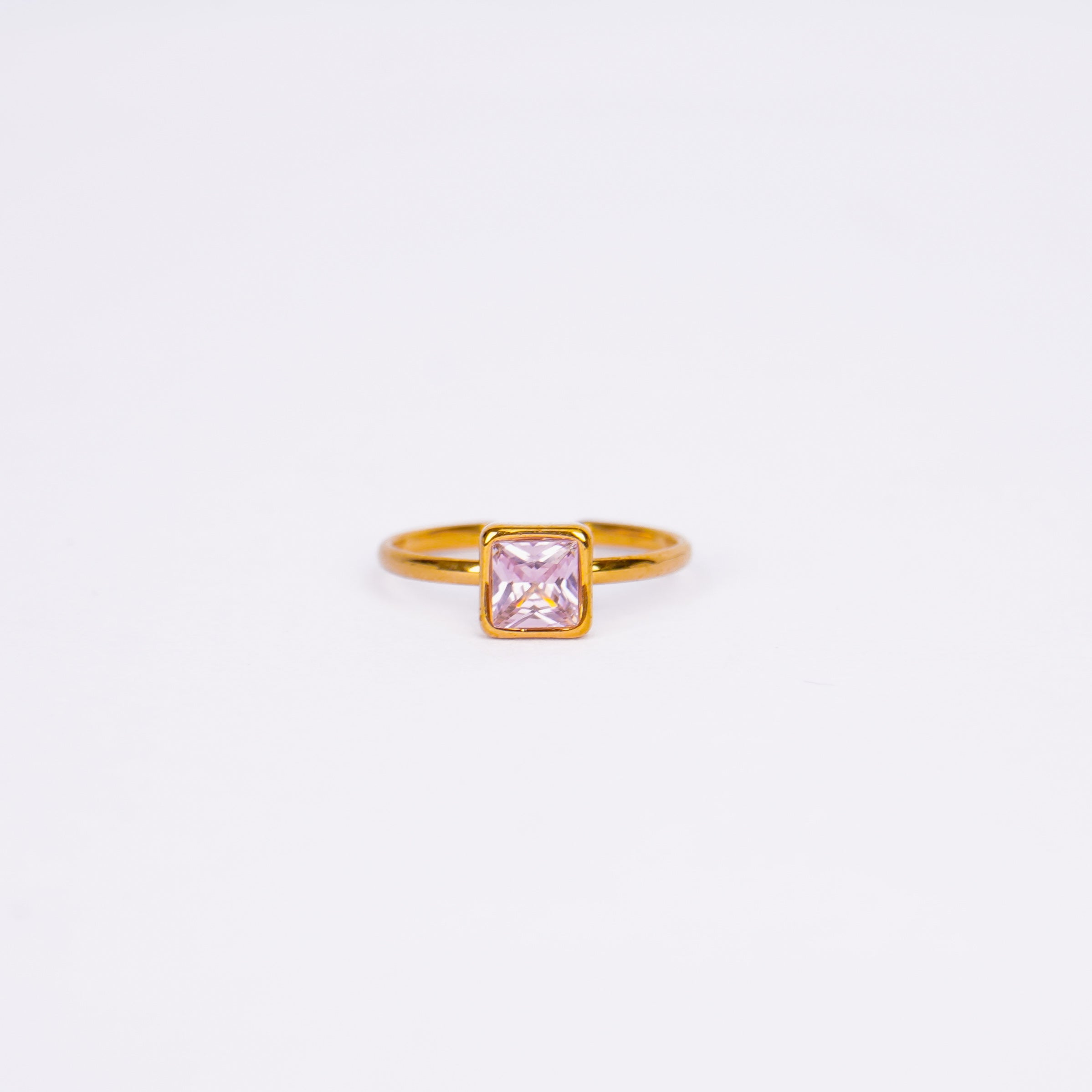 Rose Solitaire Amulet Ring