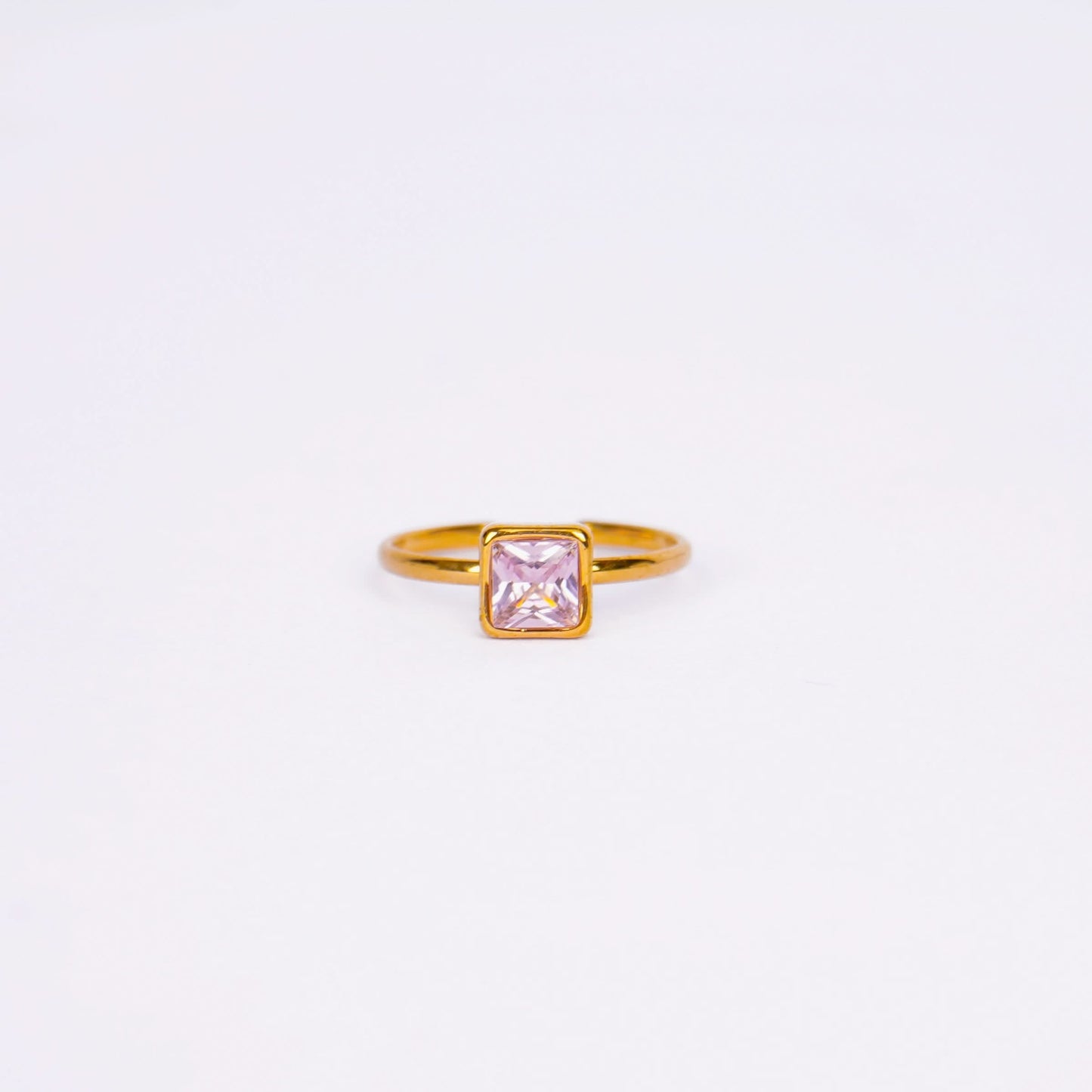 Rose Solitaire Amulet Ring