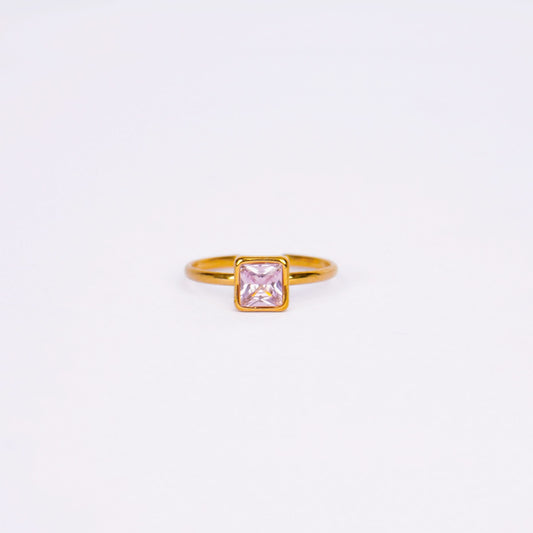 Rose Solitaire Amulet Ring