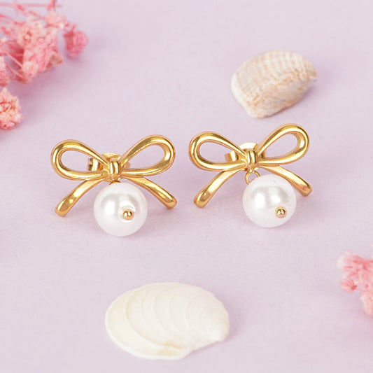 Coquette Bow And Pearl