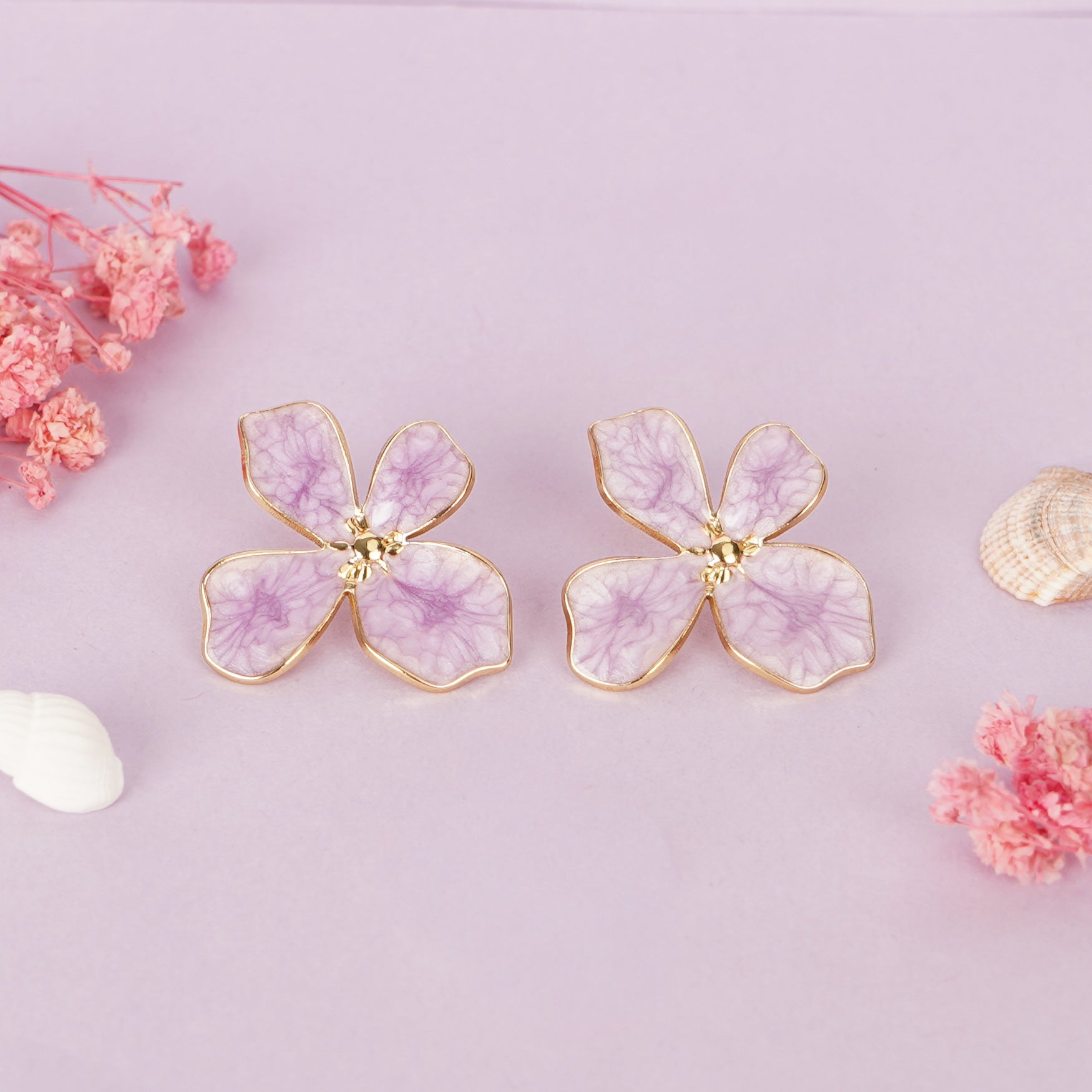 Lavender Bloom Earrings