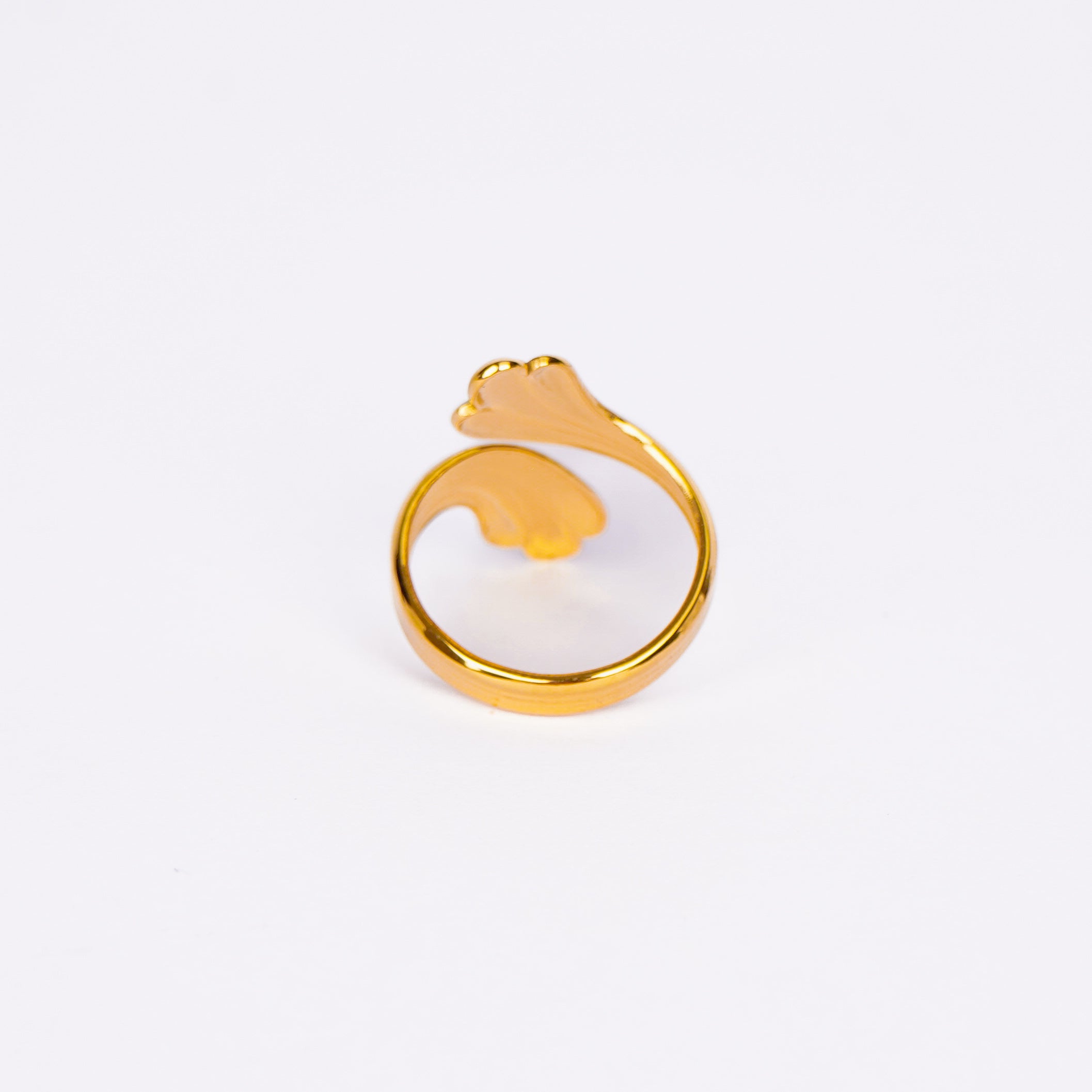 Ethereal Gilded Plume Ring