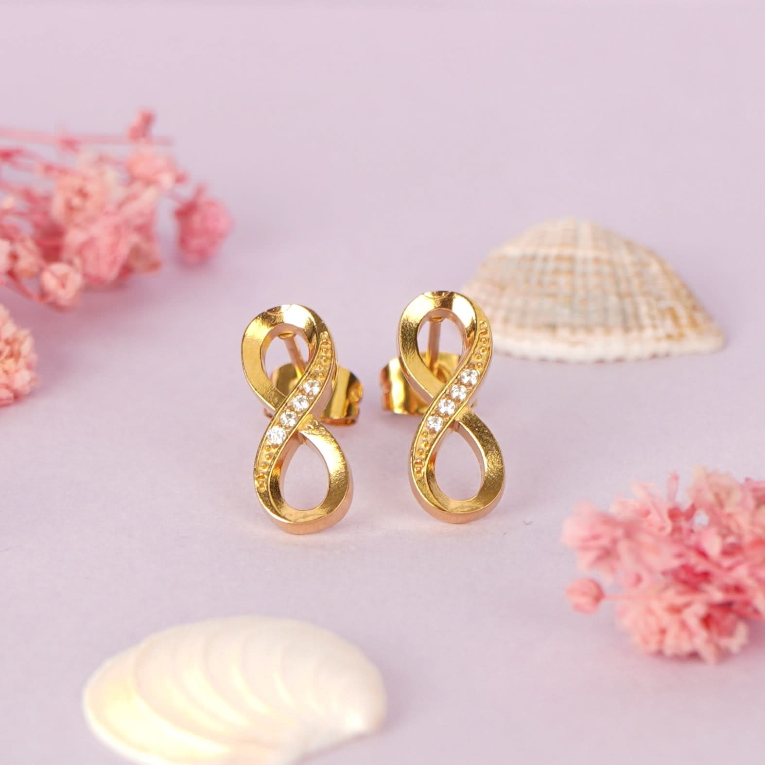 Minimal Gold Hoop Combo