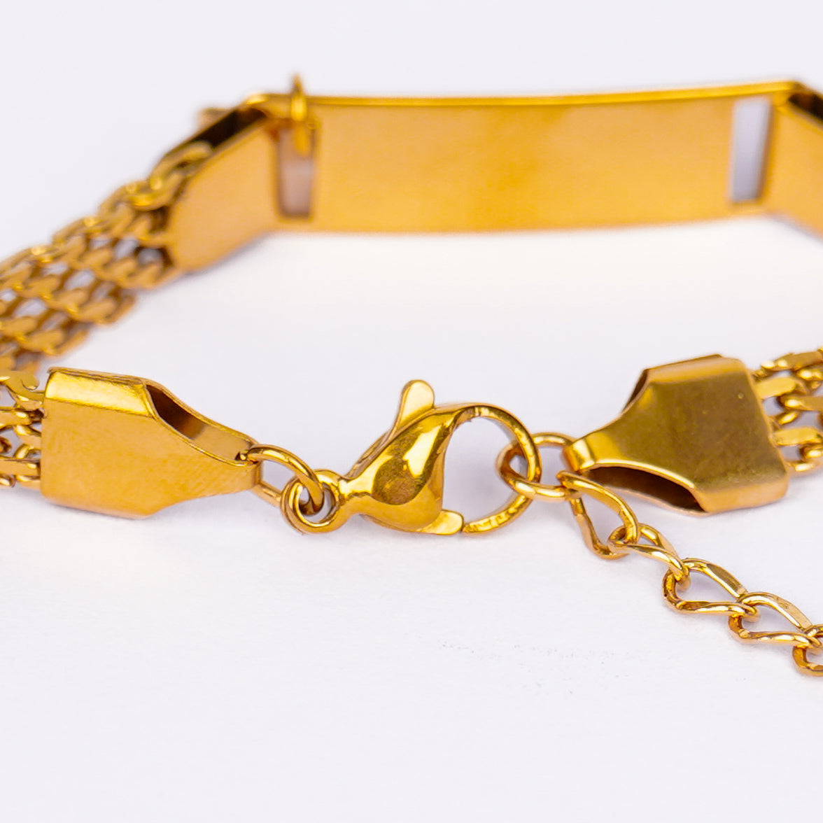 Golden Heart Charm Name Bracelet