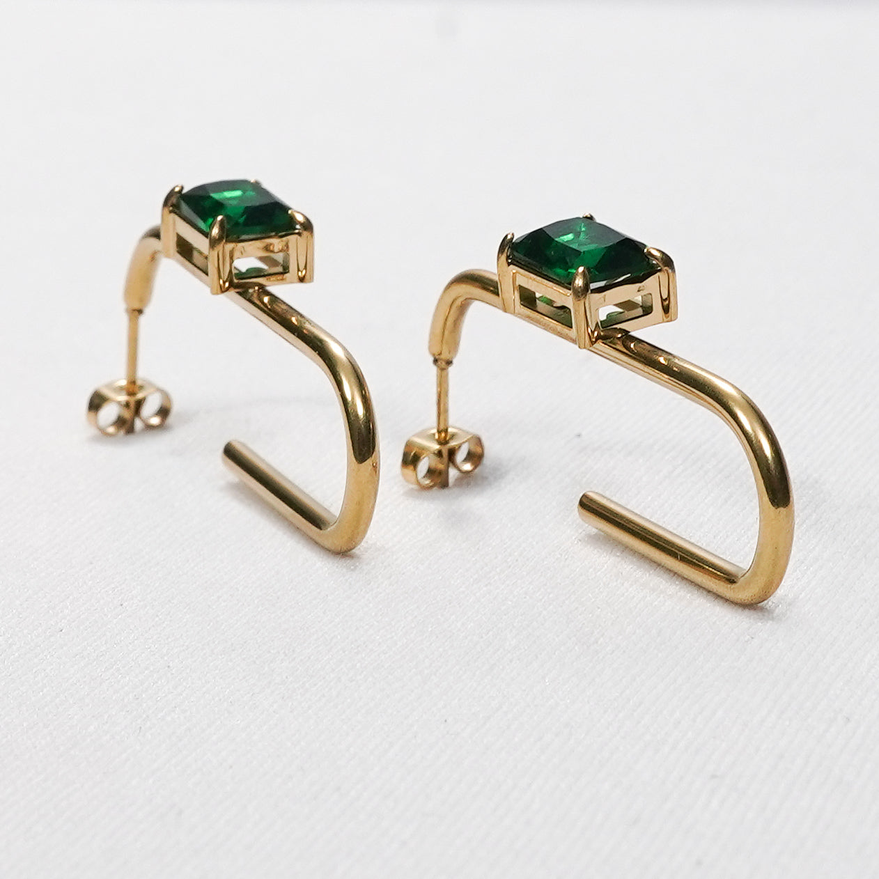 Geometric Bar Drop Earrings