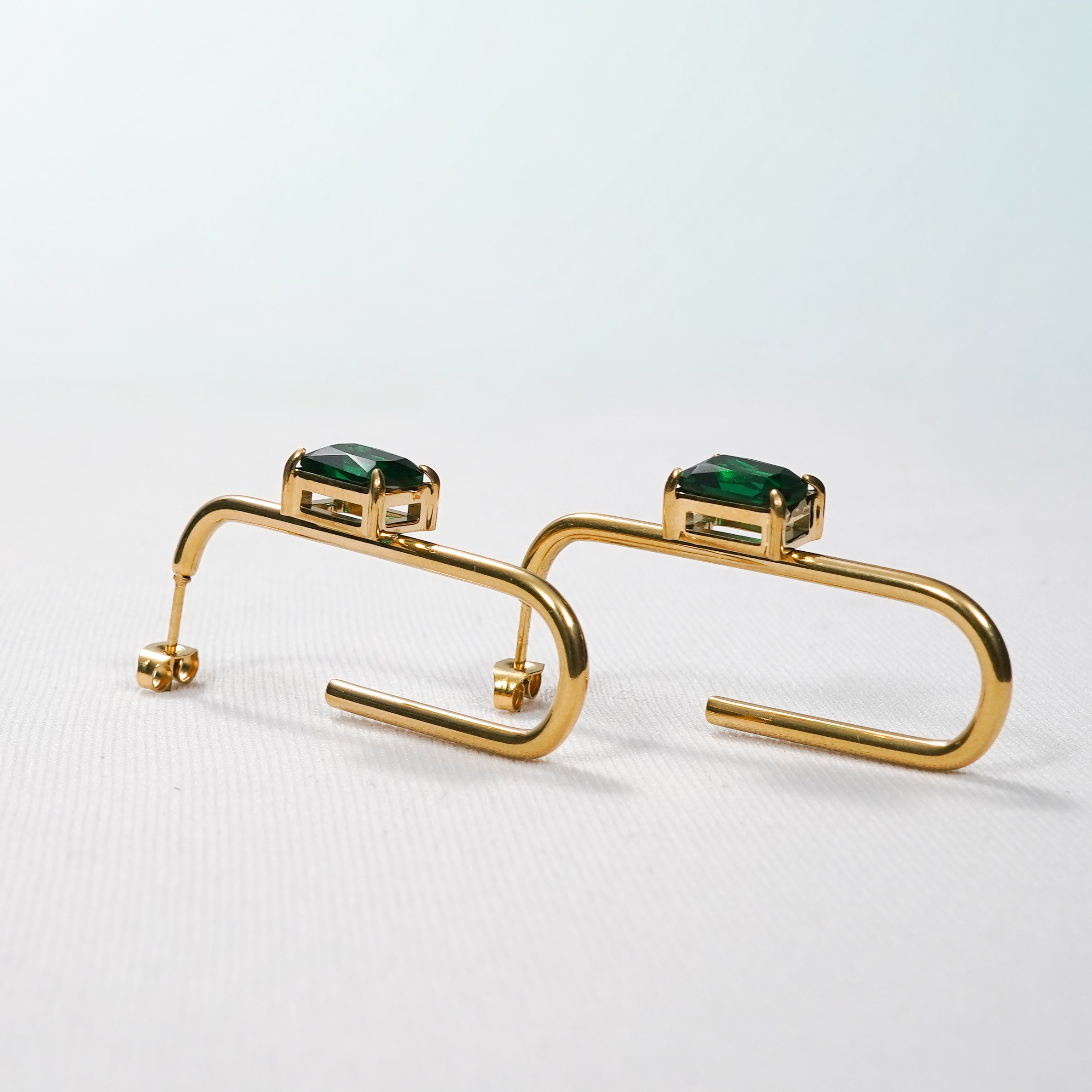 Geometric Bar Drop Earrings