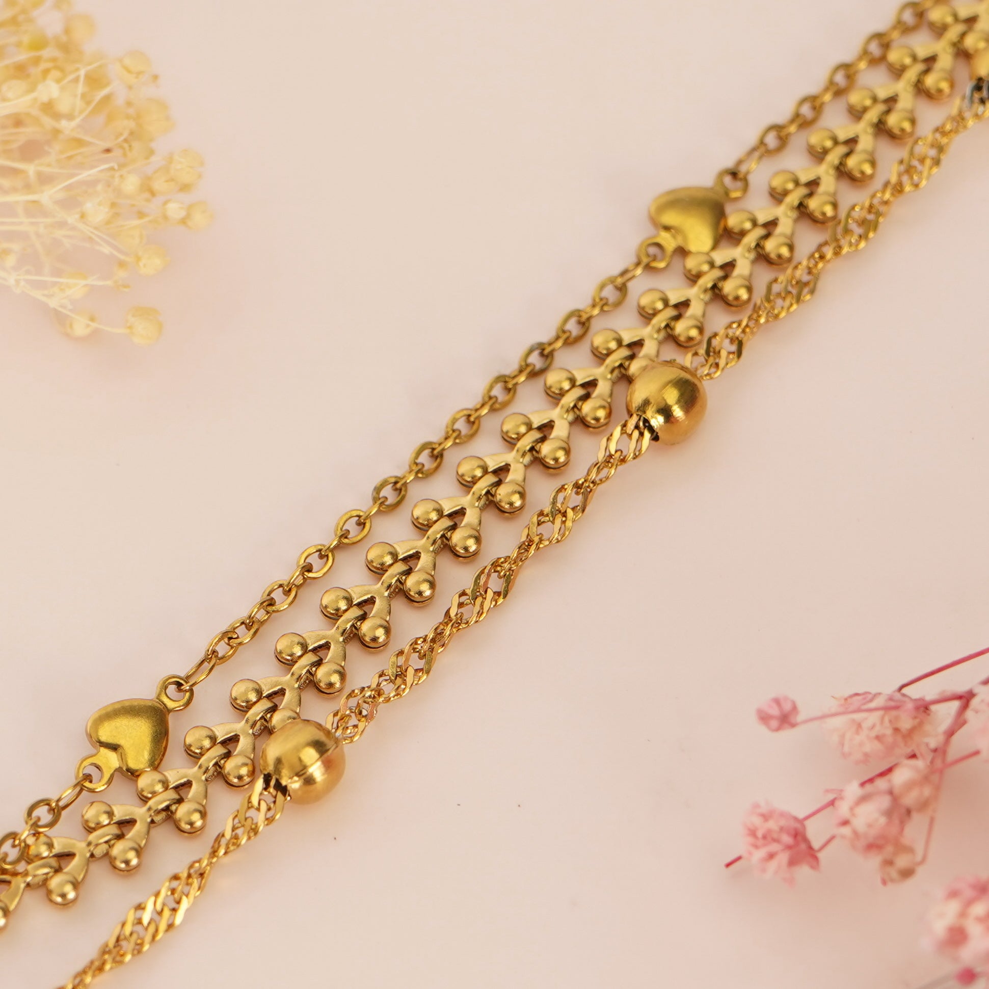 Luna Grace Layered Charm Bracelet
