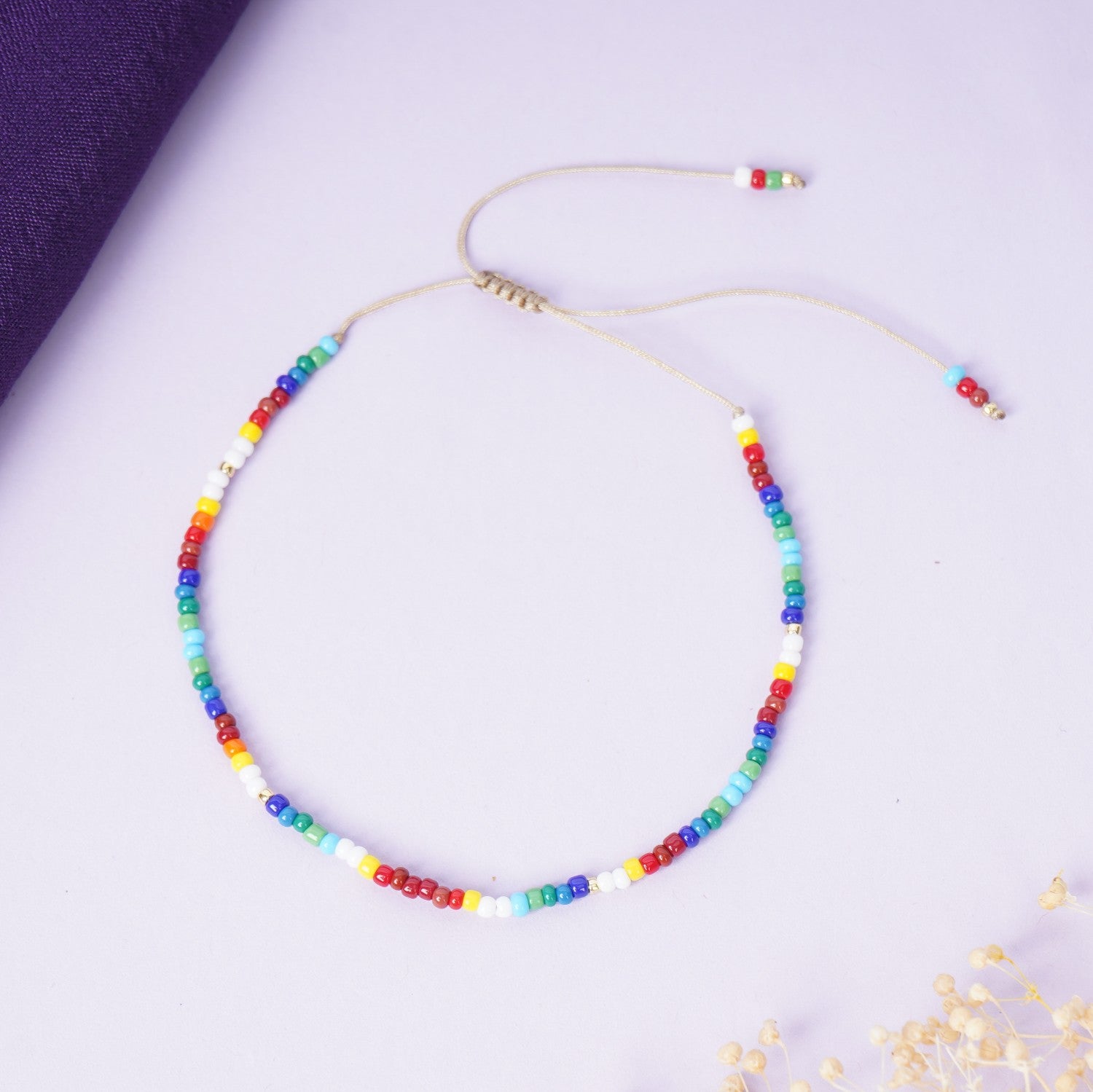 Premium Multicolor Beaded Rakhi