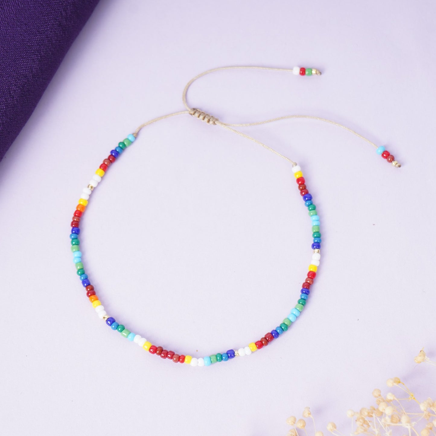Premium Multicolor Beaded Rakhi