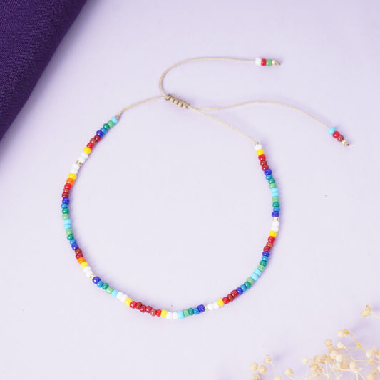 Premium Multicolor Beaded Rakhi